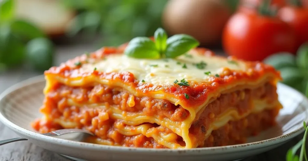A delicious Easy Lasagna Recipe with Cottage Cheese – meaty, cheesy, and simple to make for quick family dinners.